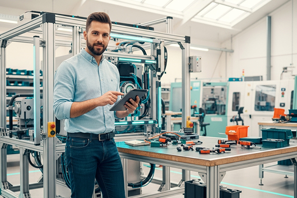 Arbeiter in der Produktion